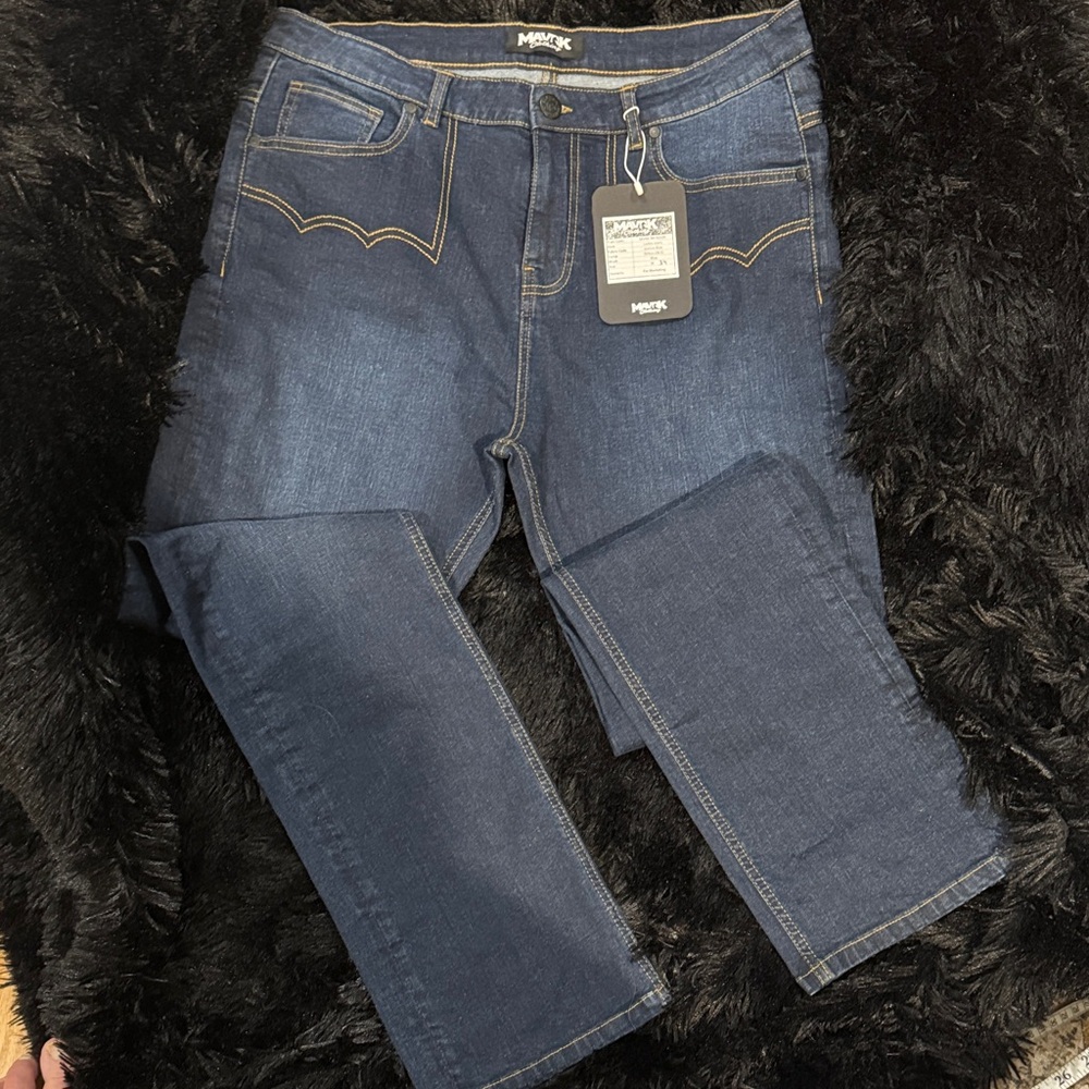 Mavrk LadiesDark Blue Jeans